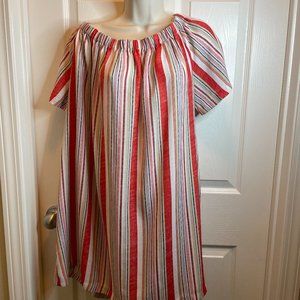 Short sleeve striped dress size large by Before You size Large
